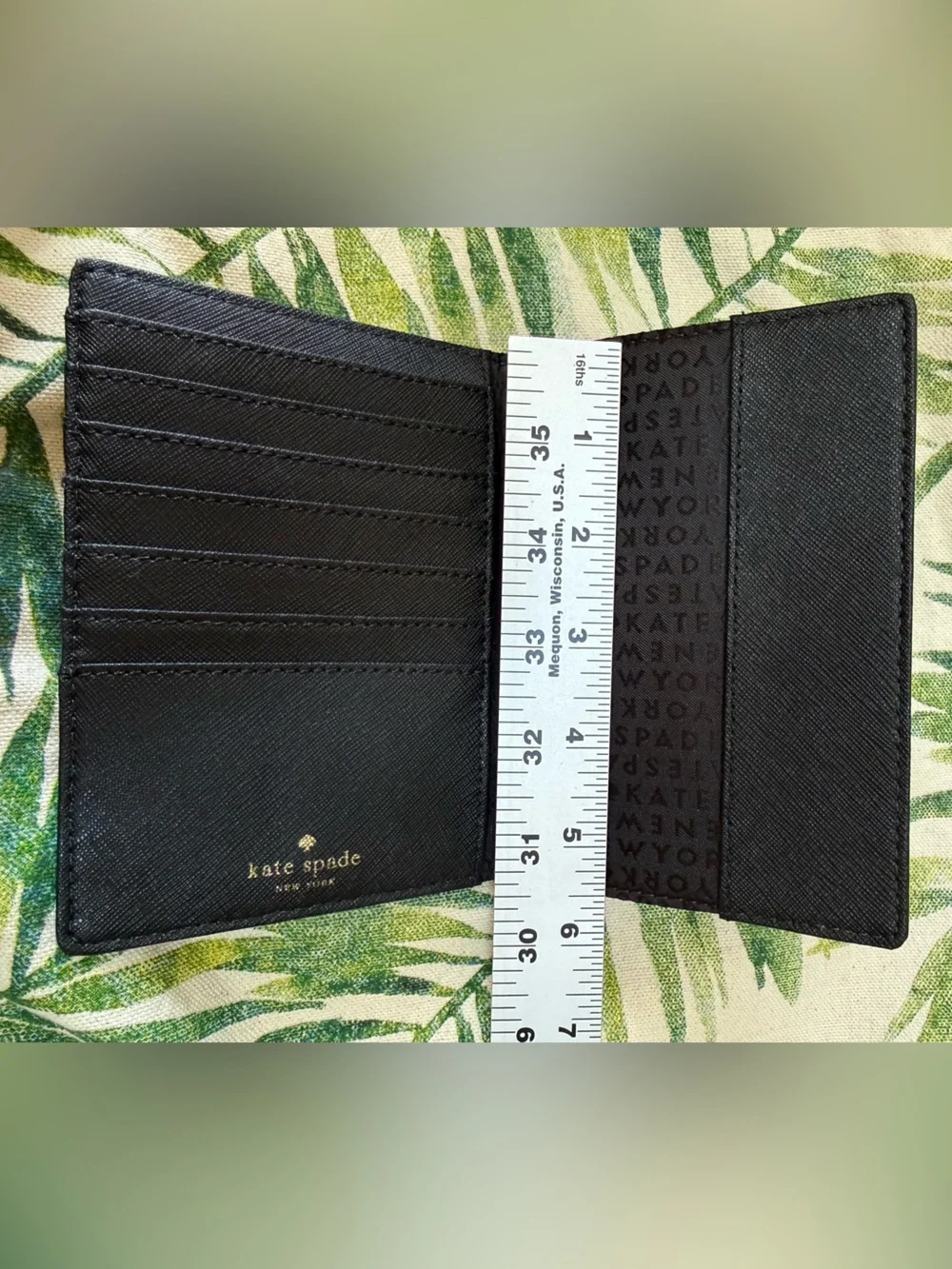 Kate Spade Red/Black Ladybug Passport Wallet“Turn over a new leaf” Pristine!